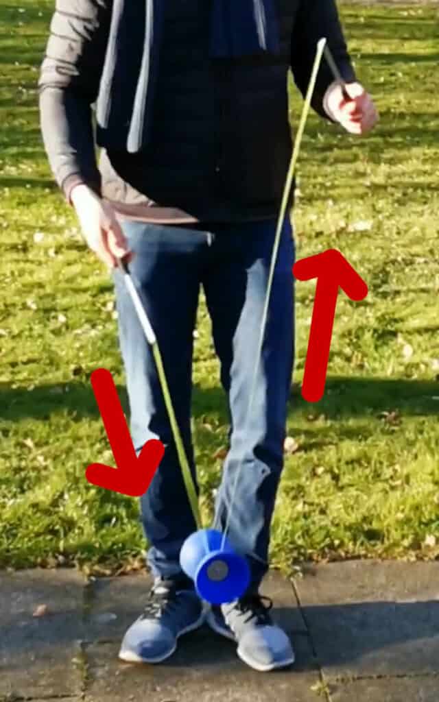 Diabolo Trick der Anfang